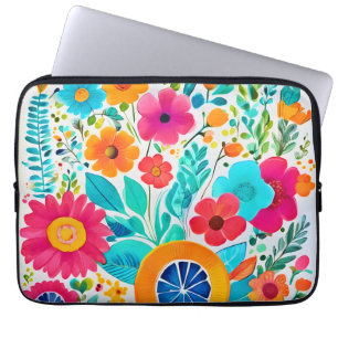 Capa Para Notebook Vibrant Floral Fiesta