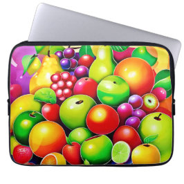 Capa Para Notebook Vibrant Fruta Medley Art