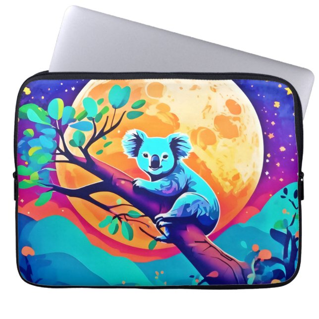 Capa Para Notebook Vibrant Koala Moon (Frente)