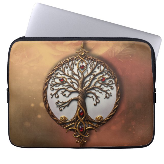 Capa Para Notebook Vida Mística da Árvore (Frente)