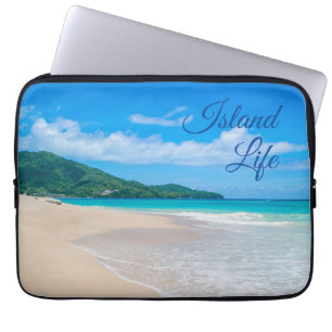 Capa Para Notebook Vida tropical da ilha da praia