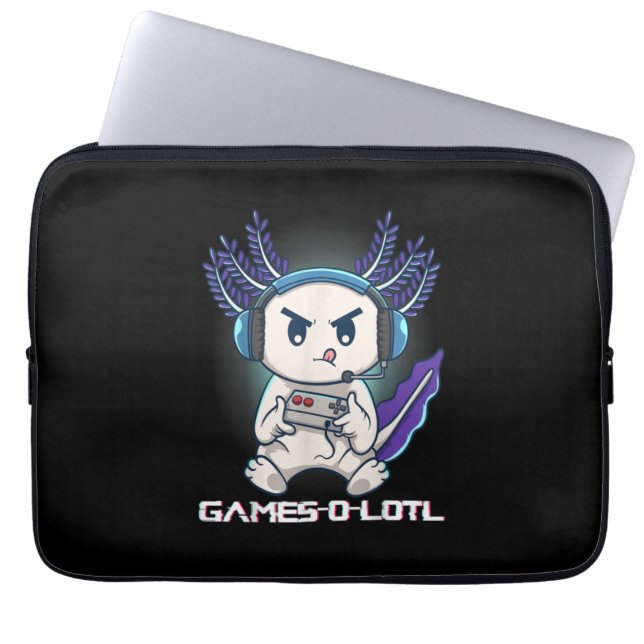Capa Para Notebook Videos games de Console de Reprodução do Axolotl C (Frente)
