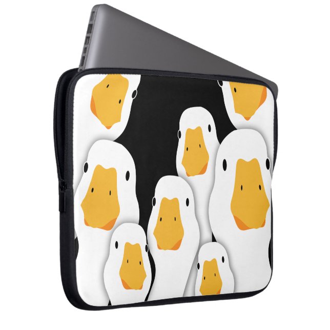 Capa Para Notebook Vigilância Assustadora: Gansos Monitorando do Espa (Frente Esquerda)