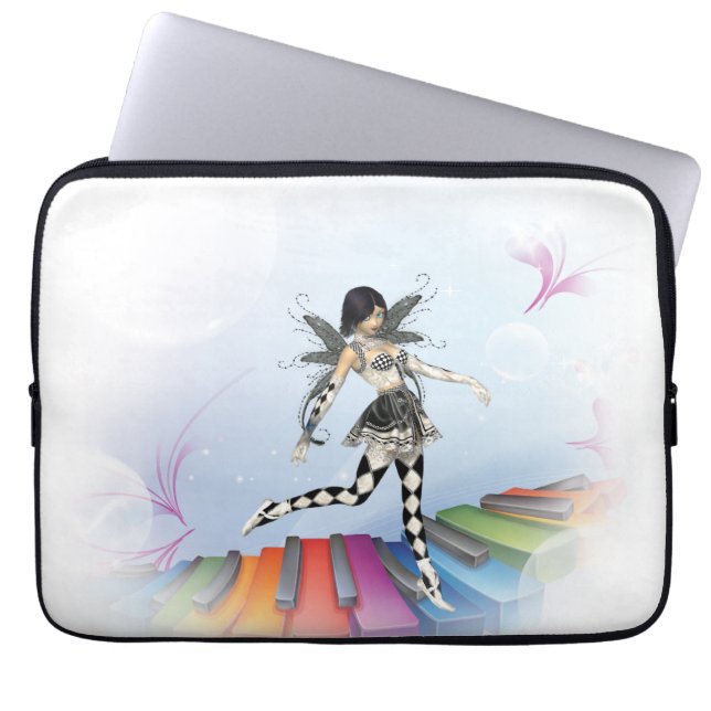 Capa Para Notebook Vignette Musical Keyboard Faerie (Frente)