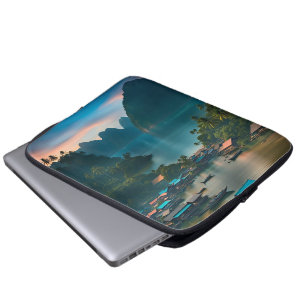 Capa Para Notebook Vila indonésia de pescadores