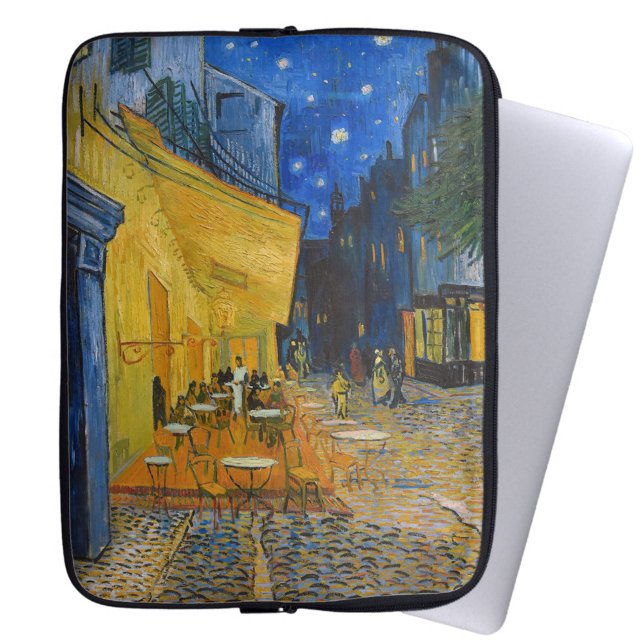 Capa Para Notebook Vincent van Gogh - Cafe Terrace à Noite (Criador carregado)
