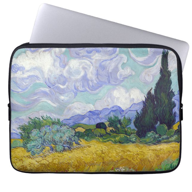 Capa Para Notebook Vincent Van Gogh - Campo de Trigo com Cipras (Frente)