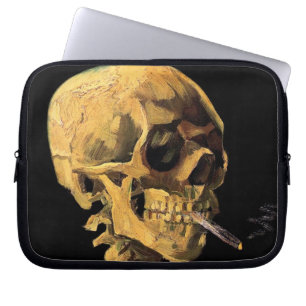 Capa Para Notebook Vincent Van Gogh - Caveira Com Cigarro Aceso