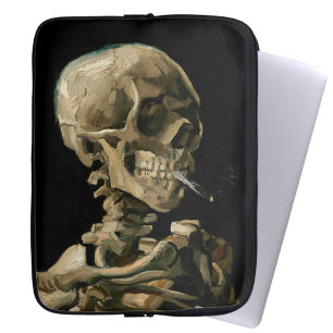 Capa Para Notebook Vincent van Gogh - Crânio com Cigarro Aceso