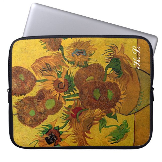 Capa Para Notebook Vincent van Gogh, Girassóis (Frente)