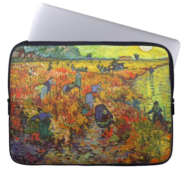 Capa Para Notebook Vincent van Gogh - O Vineyard Vermelho (Frente)