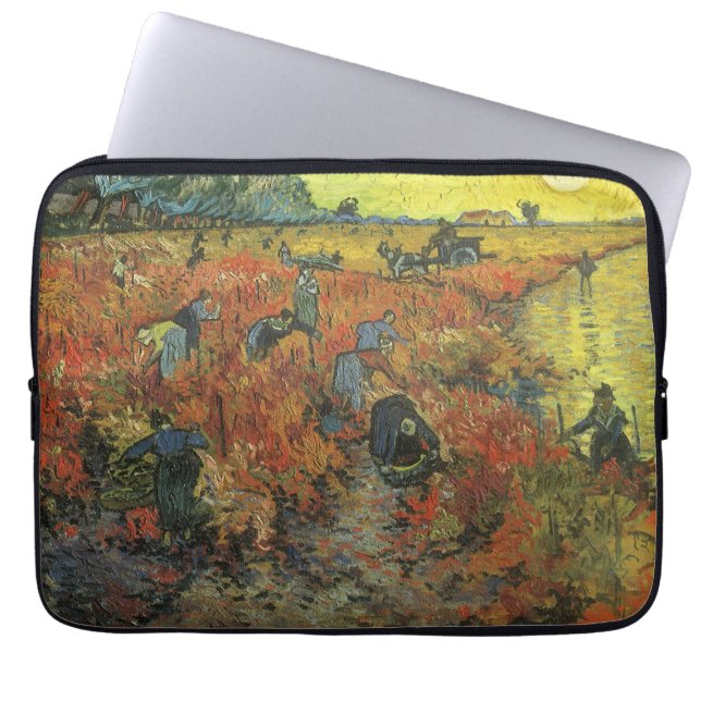 Capa Para Notebook Vincent van Gogh - O Vineyard Vermelho (Frente)