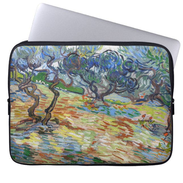Capa Para Notebook Vincent van Gogh - Oliveiras: Céu azul brilhante (Frente)