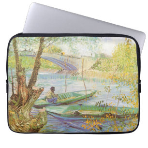 Capa Para Notebook Vincent van Gogh Pescando na Primavera, Pont de Cl