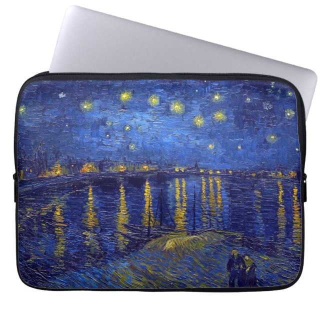 Capa Para Notebook Vincent Van Gogh, pintura A Noite Estrelada (Frente)