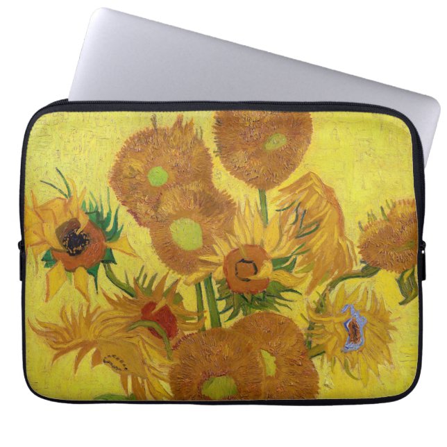 Capa Para Notebook Vincent van Gogh - Vase with Fifteen Sunflowers (Frente)