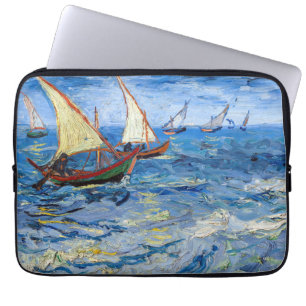 Capa Para Notebook Vincent van Gogh - Vista marinha em Saintes-Maries
