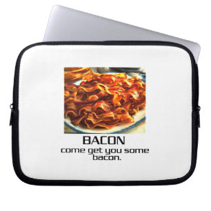 Capa Para Notebook Vindo obtenha-lhe alguma bolsa de laptop do bacon