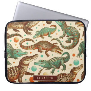 Capa Para Notebook Vintage Alligator Seamlees