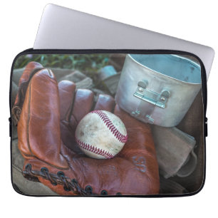 Capa Para Notebook Vintage Baseball Mit e Ball Baseball Glove Amer