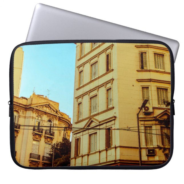 Capa Para Notebook Vintage Building Facadearchitecture, Edifício, Cit (Frente)