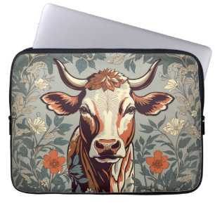 Capa Para Notebook Vintage Cow William Morris Inspirou Floral