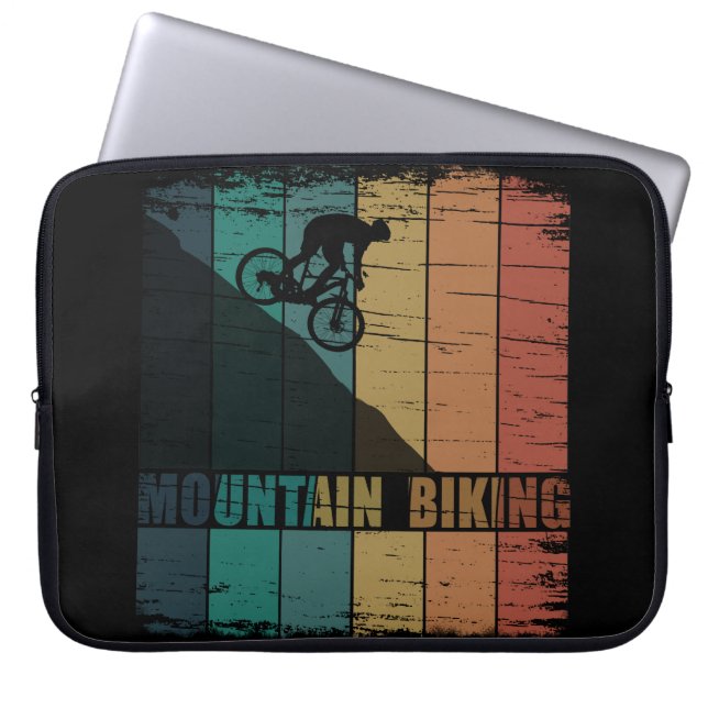 Capa Para Notebook Vintage de bicicleta de montanha (Frente)