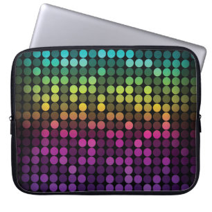 Capa Para Notebook Vintage de multicores brilhante Abstrato Art
