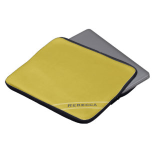 Capa Para Notebook Vintage Dourado Solid Color Plain Personal