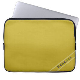Capa Para Notebook Vintage Dourado Solid Color Plain Personal