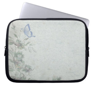 Capa Para Notebook Vintage Floral Blue Wedding