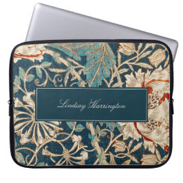 Capa Para Notebook Vintage Floral Tapeçaria William Morris Monograma
