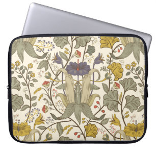 Capa Para Notebook Vintage Floral Vintage padrão uniforme. Plano ret