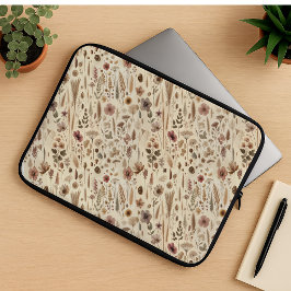 Capa Para Notebook Vintage Herbário Flor Botânica Prensada para Lapto