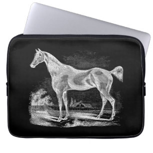 Capa Para Notebook Vintage - Horse Equestre de raça pura personaliza