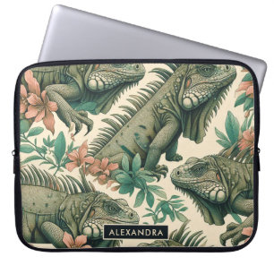 Capa Para Notebook Vintage Iguana Pattern