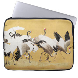 Capa Para Notebook Vintage Japonês Crane Bird Flocks