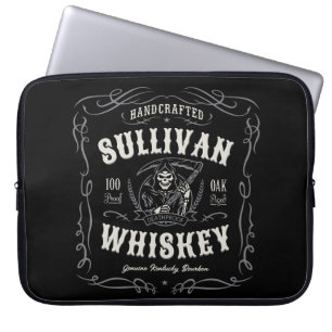 Capa Para Notebook Vintage Liquor ADD NAME Old Grim Reaper Whiskey