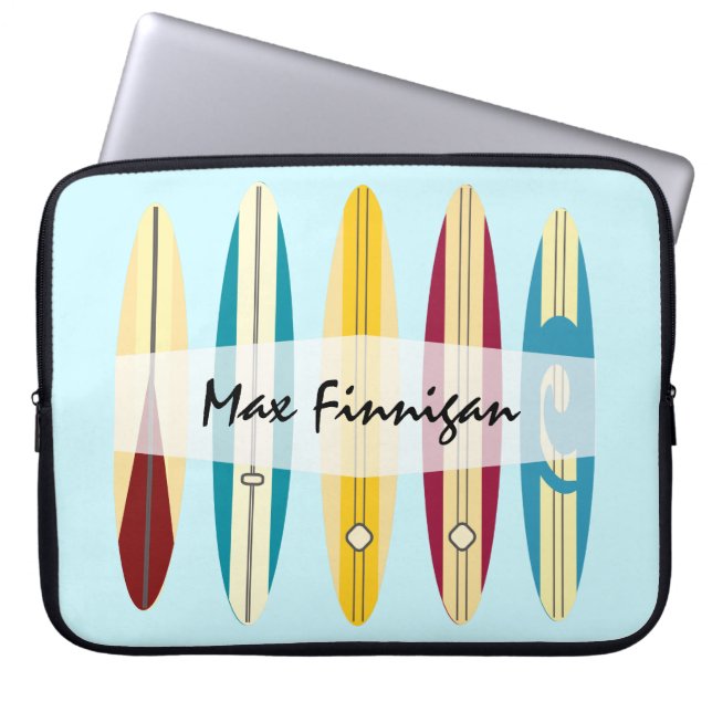 Capa Para Notebook Vintage Longboards (Frente)
