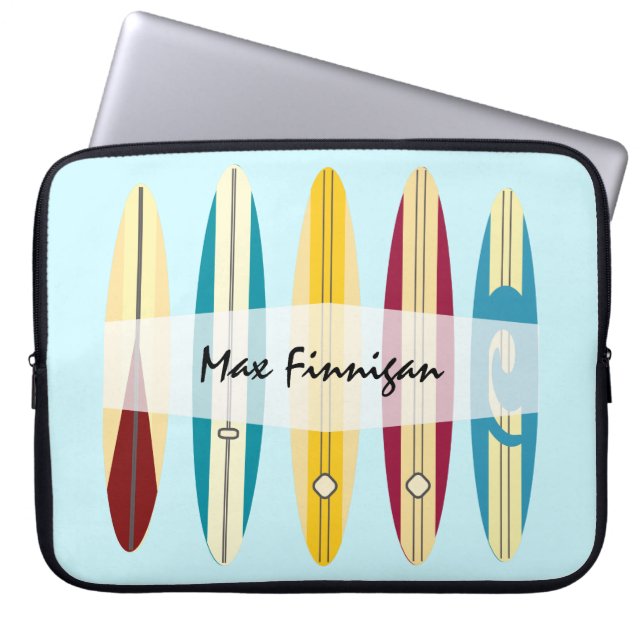 Capa Para Notebook Vintage Longboards (Frente)