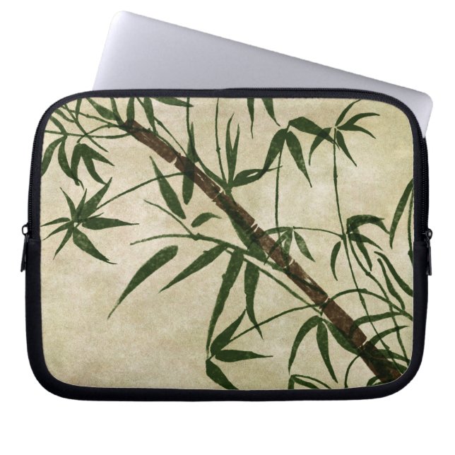 Capa Para Notebook Vintage Oriental Bamboo 1 (Frente)