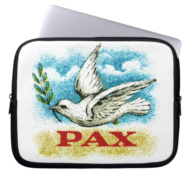 Capa Para Notebook Vintage Peace on Earth (Frente)