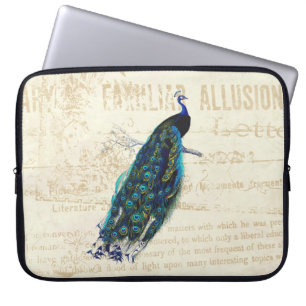 Capa Para Notebook Vintage Peacock