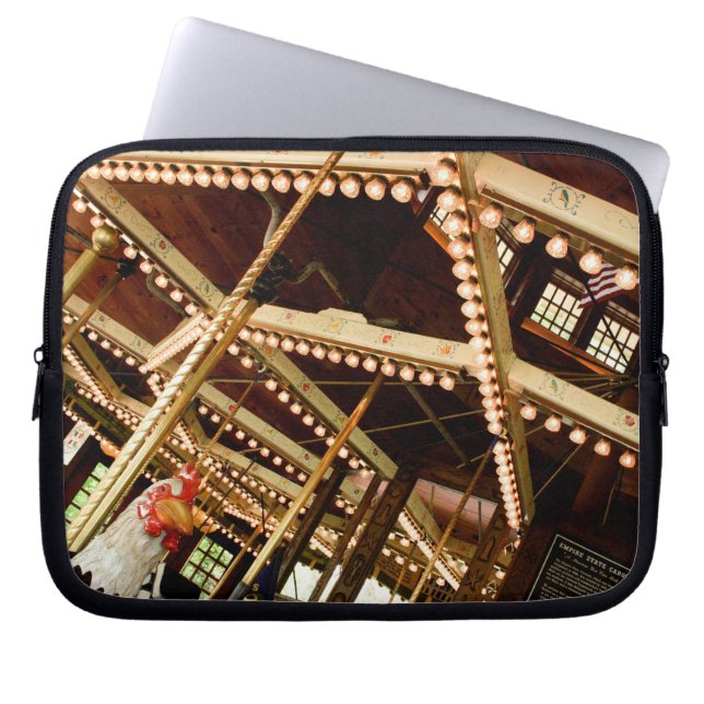 Capa Para Notebook Vintage Rooster Carousel  (Frente)