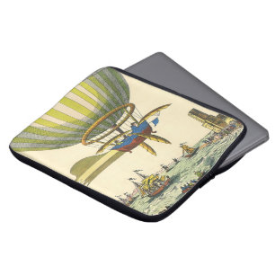 Capa Para Notebook Vintage Science Fiction Steampunk Hot Air Balon