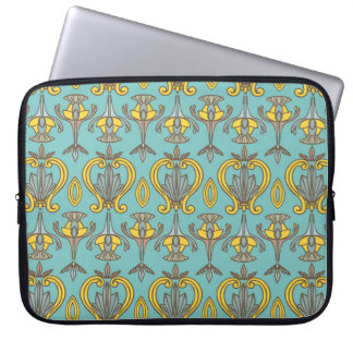Capa Para Notebook vintage Seamless Art Nouveau Pattern. Muro de Vint