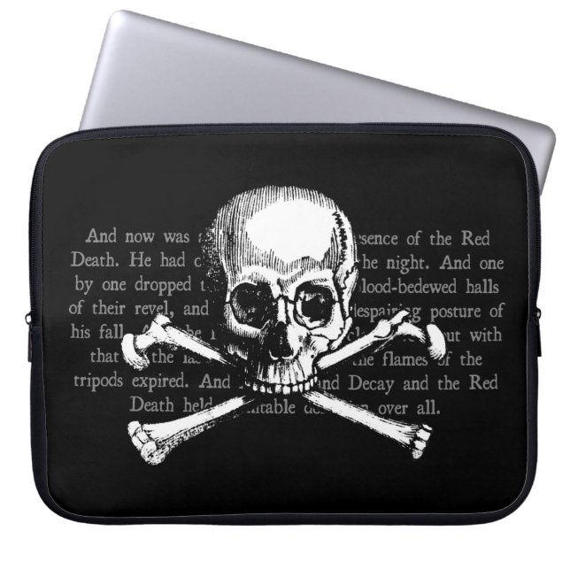 Capa Para Notebook Vintage Skull & Crossbones (Frente)