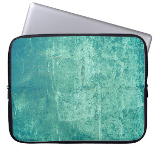Capa Para Notebook Vintage texturizada raspou a parede azul. Antecede