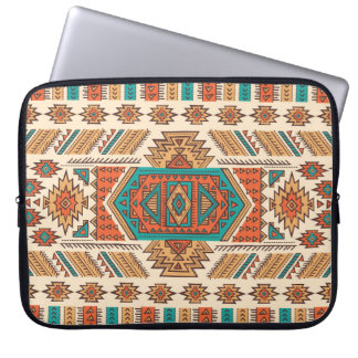 Capa Para Notebook Vintage tribal: padrão étnico sem carne