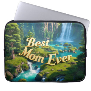 Capa Para Notebook Vintage Waterfall Melhor Mãe Nunca